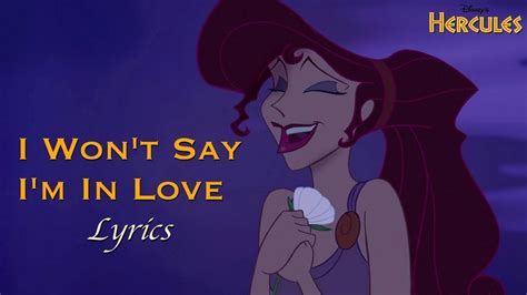 I Won't Say (I'm In Love) Lyrics .